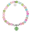 HELP by TJ Tennis Ball Charm with Kaleidoscope Crystal Charity Bracelet