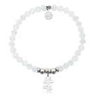 HELP by TJ Thank You Charm with White Crystal Charity Bracelet