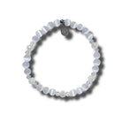 HELP by TJ The Giving Bracelet: White Cats Eye Charity Stacker