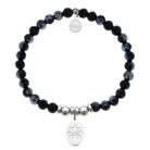 HELP by TJ Thinking of You Charm with Black Crystal Charity Bracelet
