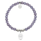 HELP by TJ Thinking of You Charm with Purple Cats Eye Charity Bracelet
