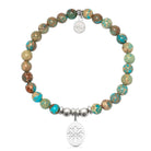 HELP by TJ Thinking of You Charm with Turquoise Jasper Charity Bracelet