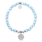 HELP by TJ Turtle Charm with Blue Selenite Charity Bracelet