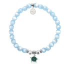 HELP by TJ Turtle Enamel Charm with Blue Selenite Charity Bracelet