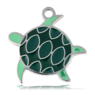 HELP by TJ Turtle Enamel Charm with Lava Rock Charity Bracelet