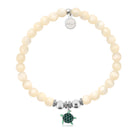 HELP by TJ Turtle Enamel Charm with Natural Selenite Charity Bracelet