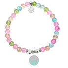 HELP by TJ Wave Enamel Charm with Kaleidoscope Crystal Charity Bracelet