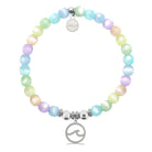 HELP by TJ Waves Cutout Charm with Multi Selenite Charity Bracelet