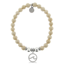 HELP by TJ Waves Cutout Charm with Riverstone Charity Bracelet