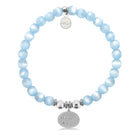 HELP by TJ Wish Charm with Blue Selenite Charity Bracelet