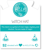 HELP by TJ Witch Hat Charm with Blue Selenite Charity Bracelet