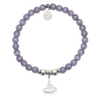 HELP by TJ Witch Hat Charm with Purple Cats Eye Charity Bracelet