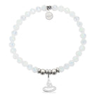 HELP by TJ Witch Hat Charm with White Crystal Charity Bracelet
