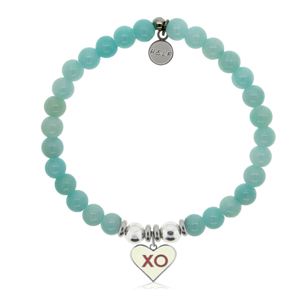 HELP by TJ XO with Baby Blue Quartz Charity Bracelet