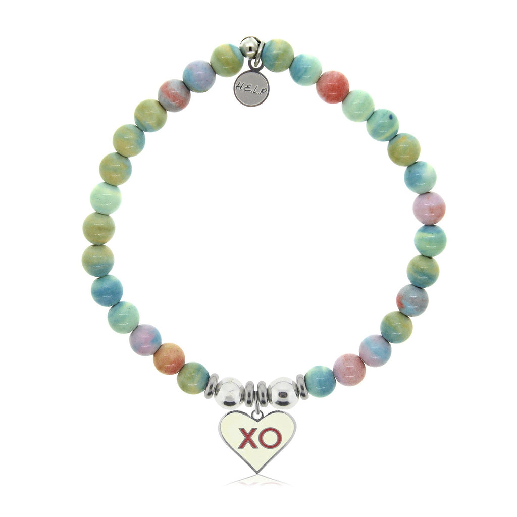 HELP by TJ XO with Pastel Magnesite Charity Bracelet