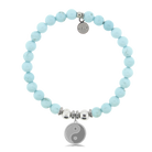 HELP by TJ Yin Yang Charm with Larimar Magnesite Charity Bracelet