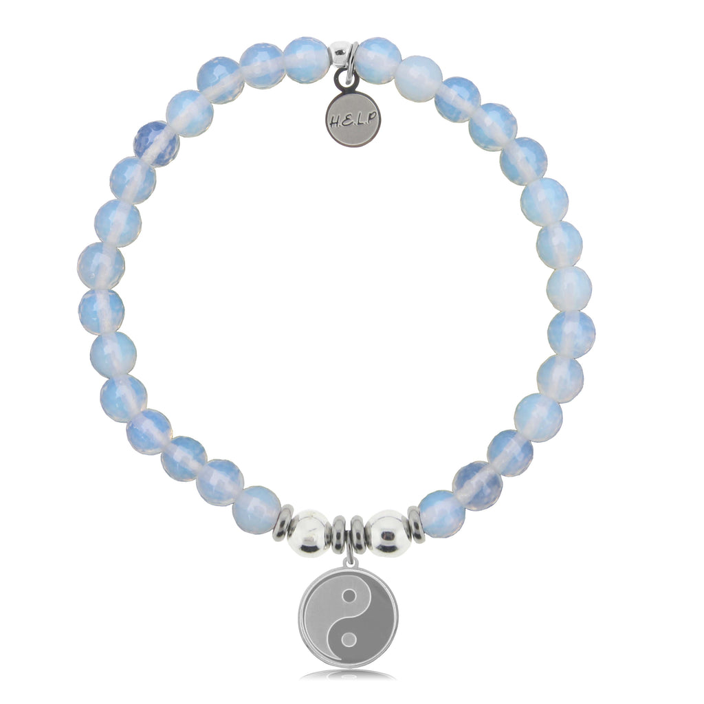 HELP by TJ Yin Yang Charm with Opalite Charity Bracelet