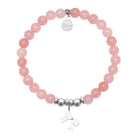 HELP by TJ You Are A Gift Charm with Pink Jade Charity Bracelet
