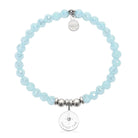 HELP by TJ You Got This Charm with Aqua Crystal Charity Bracelet