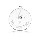 HELP by TJ You Got This Charm with Purple Cats Eye Charity Bracelet