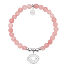 HELP by TJ Your Special Day Charm with Pink Jade Charity Bracelet
