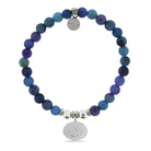 HELP by TJ Anchor Charm with Wildberry Jade Beads Charity Bracelet