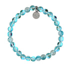 HELP by TJ Be the Light Stacker with Light Blue Opalescent