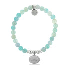 HELP by TJ Beach Bum Charm with Light Blue Agate Charity Bracelet