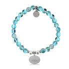 HELP by TJ Beach Bum Charm with Light Blue Opalescent Charity Bracelet