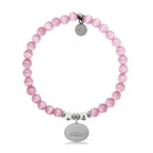 HELP by TJ Beach Bum Charm with Pink Cats Eye Charity Bracelet