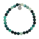 HELP by TJ Believe Stacker with Green Stripe Agate