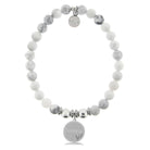 HELP by TJ Bestie Charm with Howlite Charity Bracelet