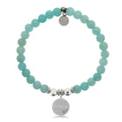 HELP by TJ Besties Charm with Baby Blue Quartz Charity Bracelet