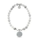 HELP by TJ Cat Mom Charm with Howlite Beads Charity Bracelet