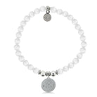 HELP by TJ Cat Mom Charm with White Cats Eye Charity Bracelet