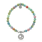 HELP by TJ Congratulations Charm with Pastel Jade Charity Bracelet