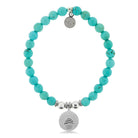 HELP by TJ Cupcake Charm with Turquoise Charity Bracelet