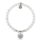 HELP by TJ Cupcake Charm with White Jade Charity Bracelet