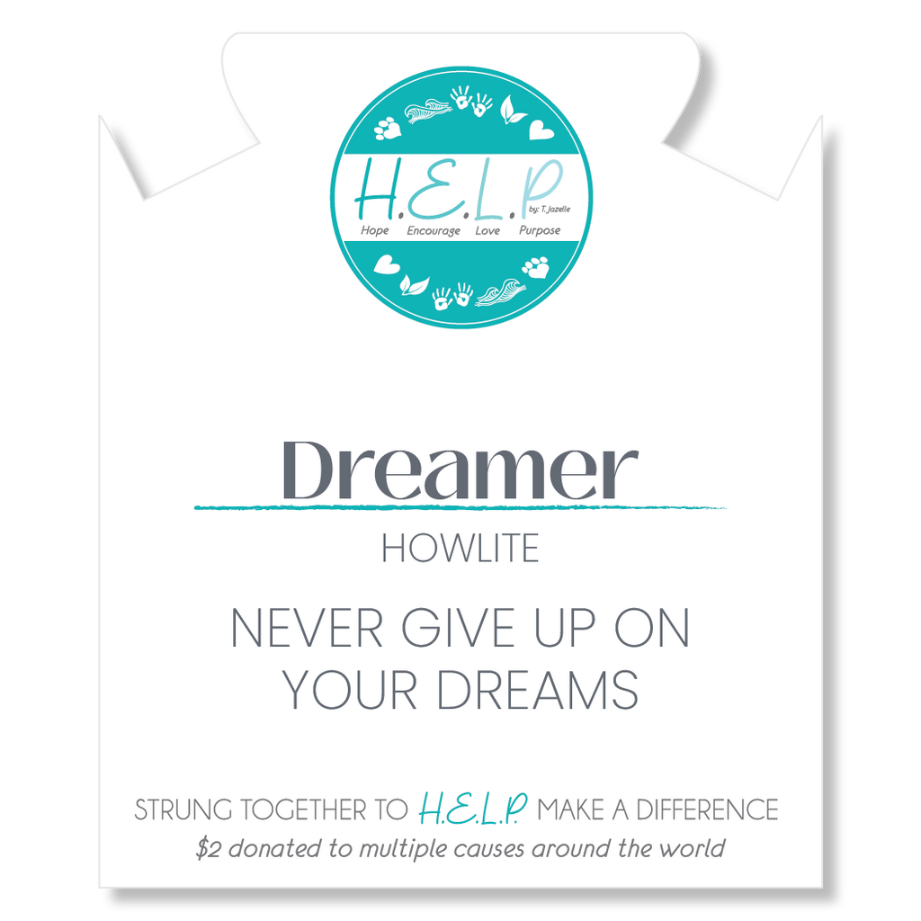 HELP by TJ Dreamer Stacker with Howlite
