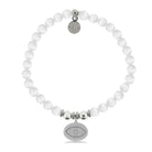 HELP by TJ Evil Eye Charm with White Cats Eye Charity Bracelet