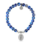 HELP by TJ Flip Flop Charm with Blue Opalescent Charity Bracelet