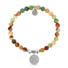 HELP by TJ Friendship Arrows Charm with Multi Agate Charity Bracelet