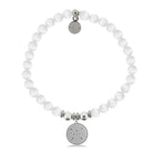 HELP by TJ Friendship Arrows Charm with White Cats Eye Charity Bracelet