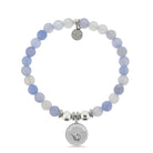 HELP by TJ Hang Loose Charm with Sky Blue Agate Beads Charity Bracelet