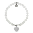 HELP by TJ Hang Loose Charm with White Jade Beads Charity Bracelet