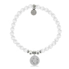 HELP by TJ Hibiscus Charm with White Cats Eye Charity Bracelet