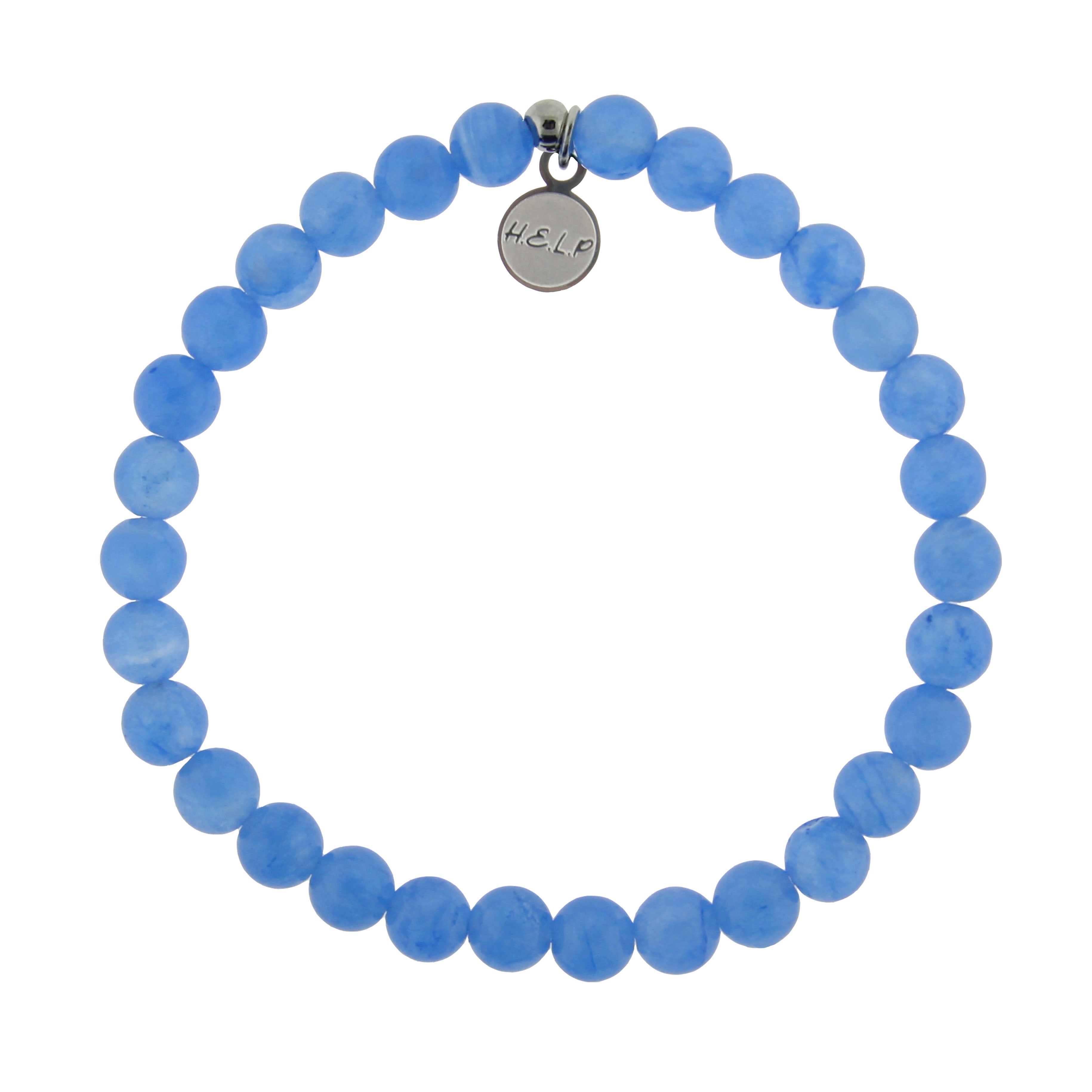 Blue Jade and Aquamarine Bracelet Mala | Japa Mala Beads