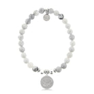 HELP by TJ Lucky Elephant Charm with Howlite Beads Charity Bracelet