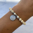 HELP by TJ Lucky Elephant Charm with Riverstone Beads Charity Bracelet