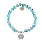 HELP by TJ Mom Charm with Light Blue Opalescent Charity Bracelet